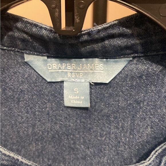 Draper James Dark Wash Chambray Ruffle Shift
Dress - Picture 9 of 12